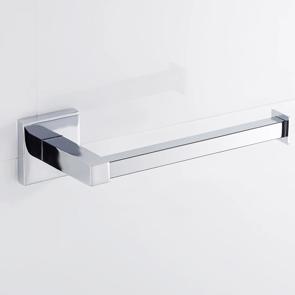 Квадратный держатель для туалетной бумаги из нержавеющей стали, черное полотенце, аксессуары для ванной комнаты, настенный держатель туалетной бумаги для кухни