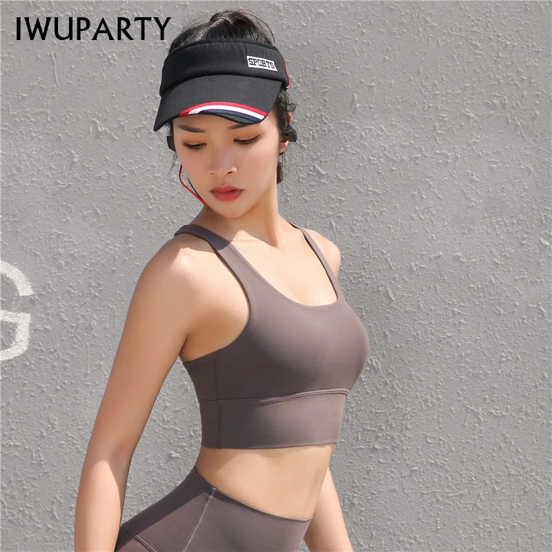 Sports Bra Women Vest Beauty Back Sexy Bratha Top Shock-Proof Gathering High-Intensity Sport Joga Underwear Seamless Fitness | Женская