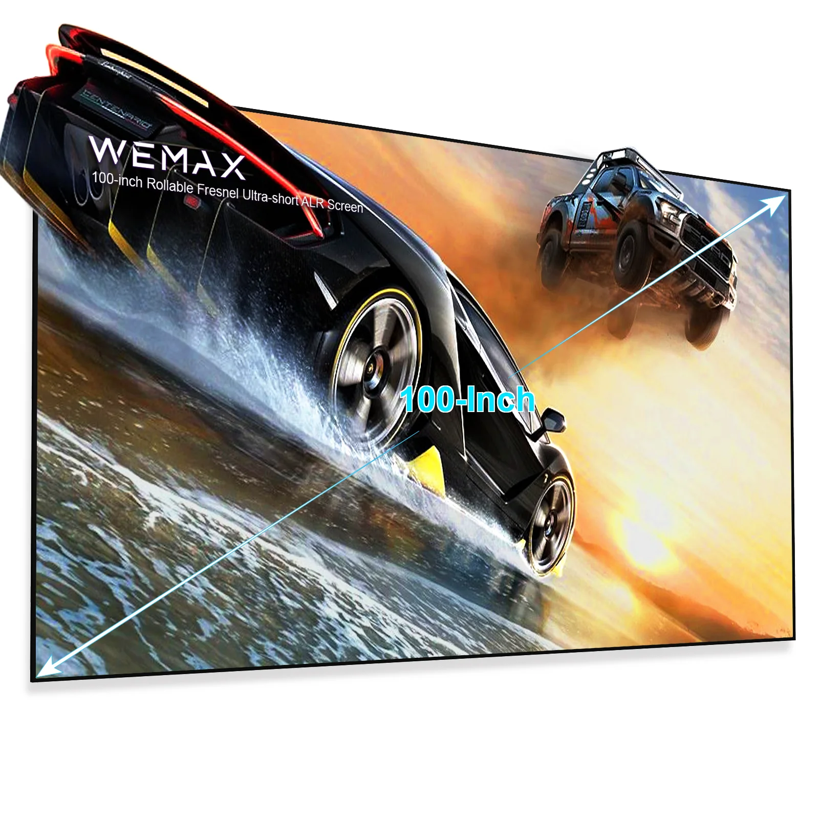 WEMAX PSF01 100 '✖:9 Edge Free Fixed Frame рассеянный свет отклонение ALR проекционный экран