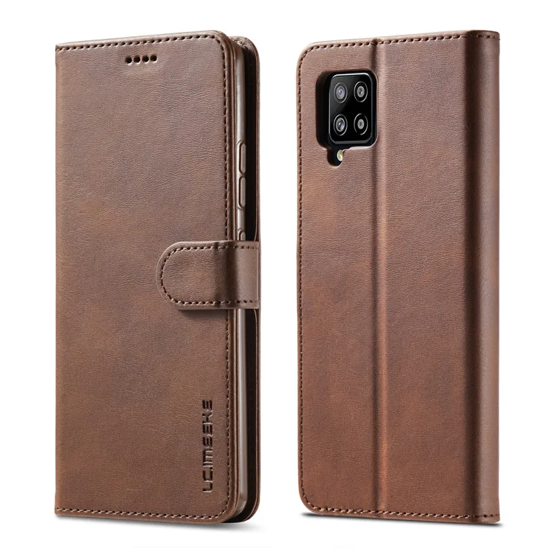 

Чехол с откидной крышкой для Samsung A12, кожаный винтажный Чехол-бумажник для Samsung Galaxy A12, телефонный чехол для Samsung A 12, чехол с