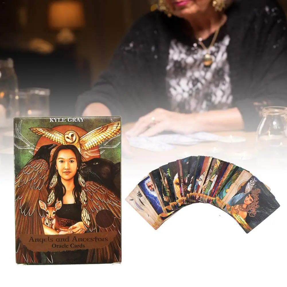 55 шт., английские карты Таро, настольная игра, листы, ангелы, предки, Оракул, руководство, гадание, судеб, вечерние, карточные игры
