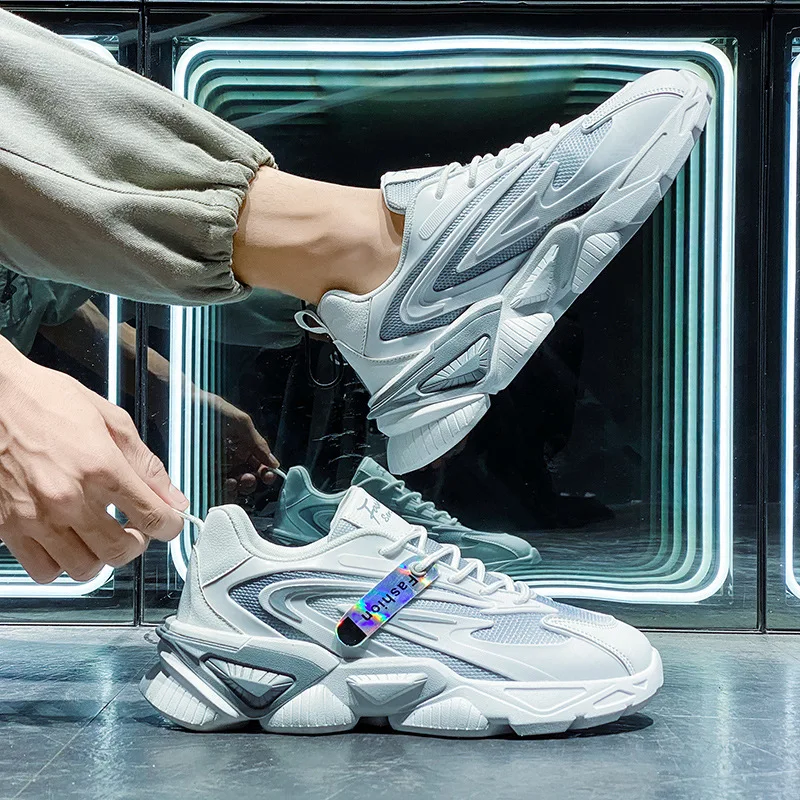 

2021 Summer Men Sneakers Breathable Thin Mesh Casual Sport Shoes Lightweight Comfortable Running Vulcanized Shoes Trainers
