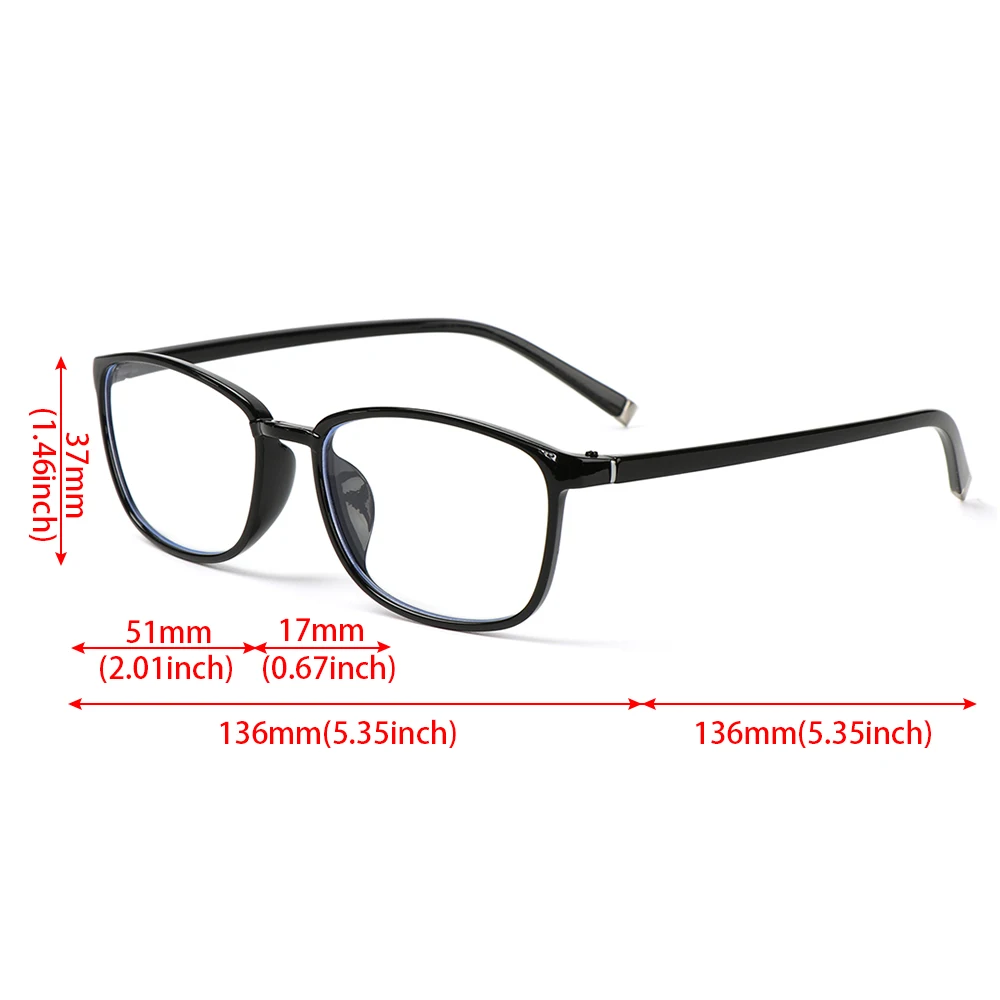 

1PC Anti Blue Rays Reading Glasses +1.0~+4.0 Ultralight PC Frame Eyeglasses Reduce Eye Strain Men Women Flat Mirror Eyewear