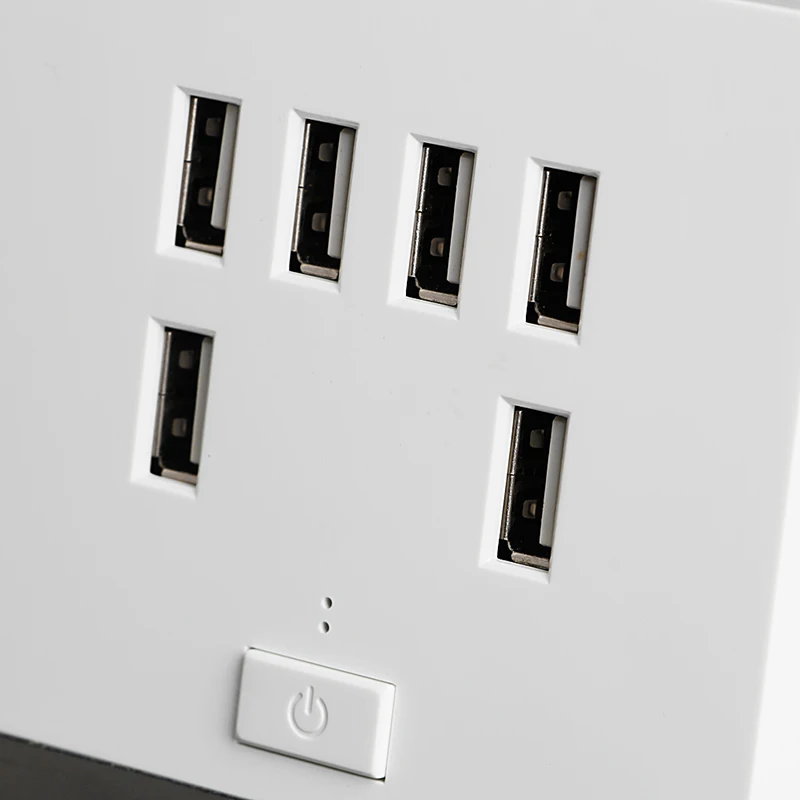 3.4A 6 Порты и разъёмы USB Wall Зарядное устройство розетки Мощность розетка пластина