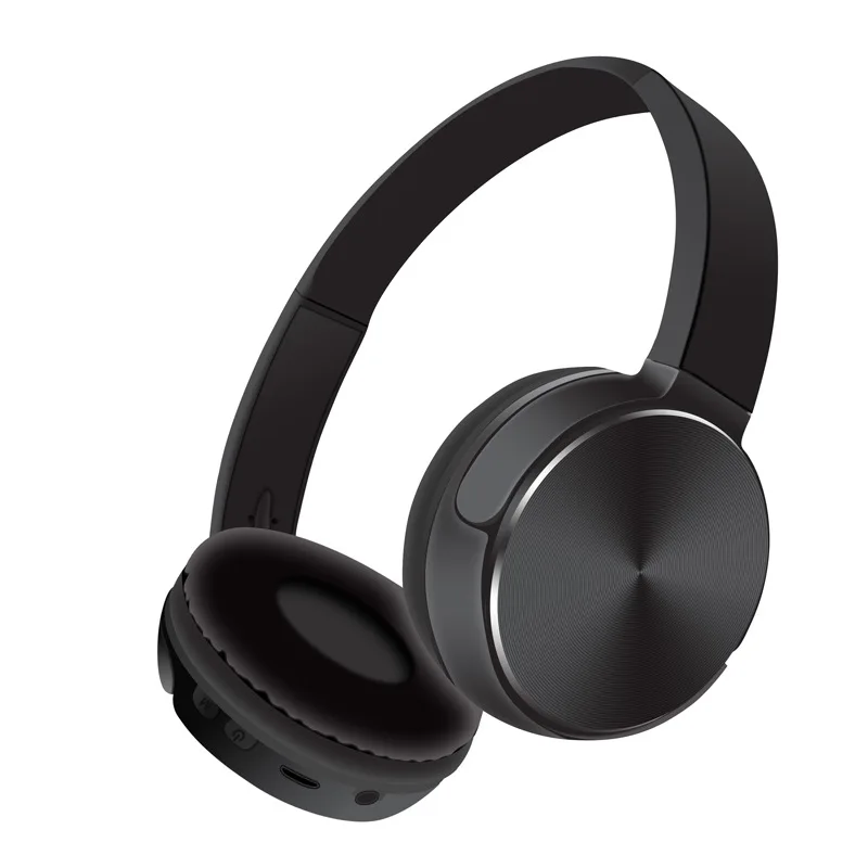Черный Fanshu Bluetooth наушники спортивные стерео Hands Free наушники через ухо Беспроводная музыкальная гарнитура Поддержка TF карты FM радио с микрофоном - Цвет: Черный