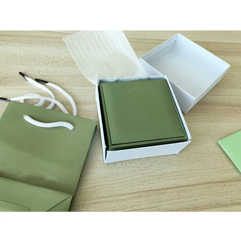 

DOYUBO Brand Olive Green Color Jewelry Packing Sets Including Three Things Handbag/Box/Polishing Cloth Jewelry Packing Sets B022