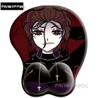 Эргономичный коврик для мыши pinkhipppos с рисунком аниме песка красотки с поддержкой запястья и сексуальной ягодицы мягкий силиконовый гелевый 3D коврик для мыши
