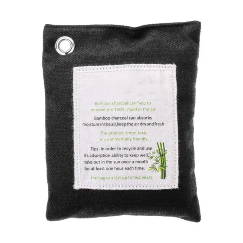 

Natural Air Purifier Cleaner Charcoal Bamboo Bags Refrigerator Bedroom Freshener