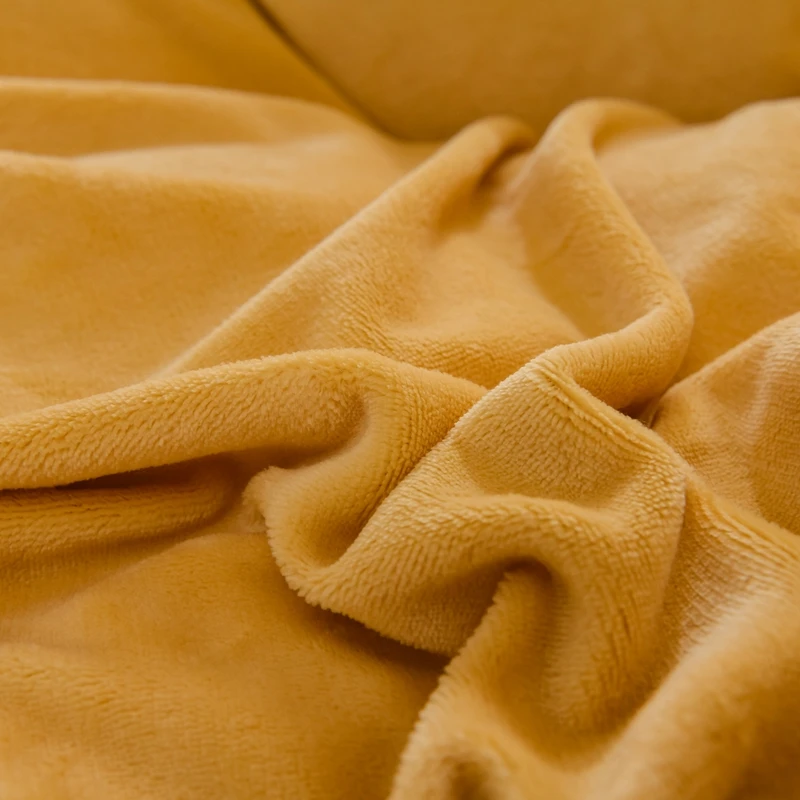 Желтый макраме/зима 100% Хрустальный бархат молочный утолщенная наволочка