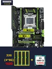 Скидка материнская плата с двойным M.2 слотом huanzhi X79 материнская плата с процессором Intel Xeon E5 1650 3,2 ГГц RAM 32G(4*8G) REG ECC