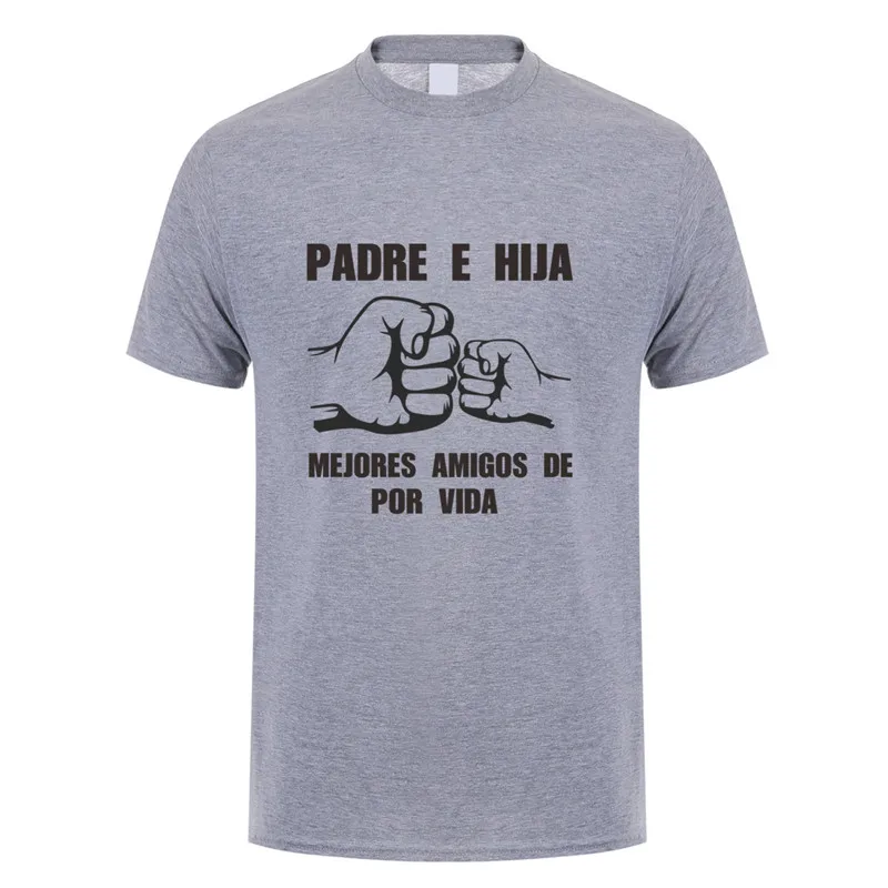 

Spanish Daddy And Daughter Fathers Day Dad Gift Funny T Shirt Men Short Sleeve T-Shirts Man Tshirt JL-142