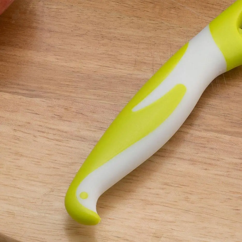 

Кухонный Овощечистка, нож, резак, устройство для очистки картофеля, кухонный нож для искусственной кожи, зеркальный нож D4V3