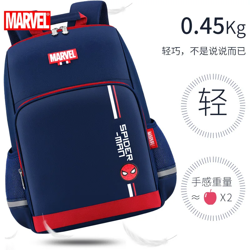 Authentic Disney Children's Schoolbags Boys Primary School Pupils Lightweight Fashion Trend Cartoon Backpack Captain America