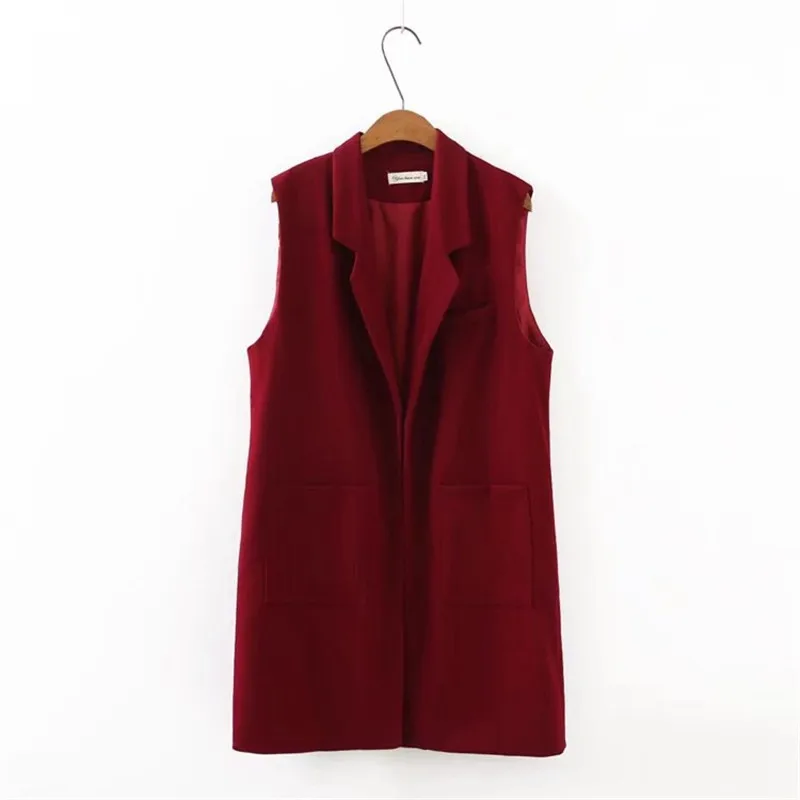 Куртка WSYORE Женская средней длины повседневный жилет без рукавов весна осень толстая NS522|Жилеты и безрукавки|
