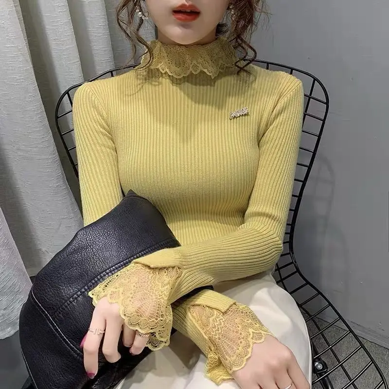 

Pullover Autumn Winter Knitted Striped Sweater Women Casual Slim Pullovers Sweaters Loose Warm Jumper Streetwear Teen Knitwea