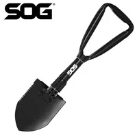 sog f08n multifunctional folding engineer shovel outdoor camping tent travel self defense survival hiking accessories portable