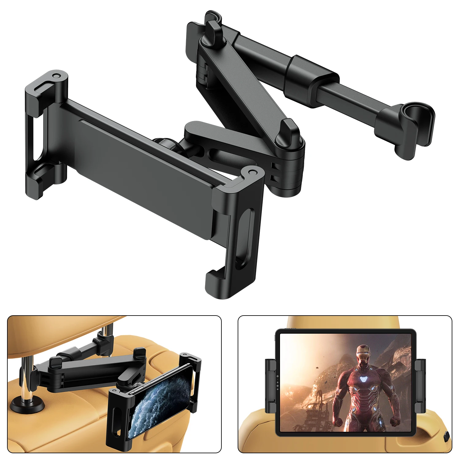 

High Quality 5-11 Inch Phone Tablet PC Car Holder Stand Back Auto Seat Headrest Bracket Support Accessories