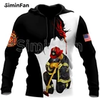 Толстовка унисекс с 3D принтом, Повседневный пуловер в стиле Харадзюку, пожарный, пожарный, Fireman, США, женский спортивный костюм, пальто, верхняя одежда, куртка 05