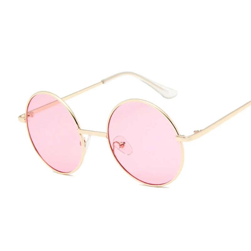 2020 винтажные круглые солнцезащитные очки женские дизайнерские конфетных цветов