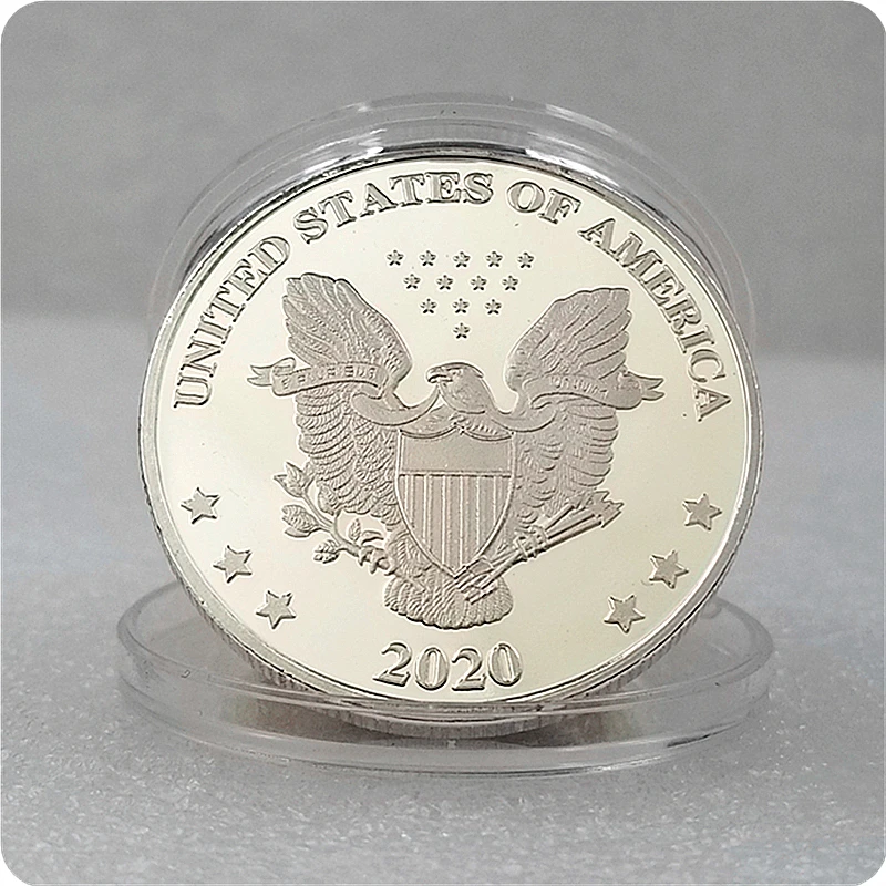 Новинка 2020 сувенирные монеты Джо биден с изображением президента коллекционные