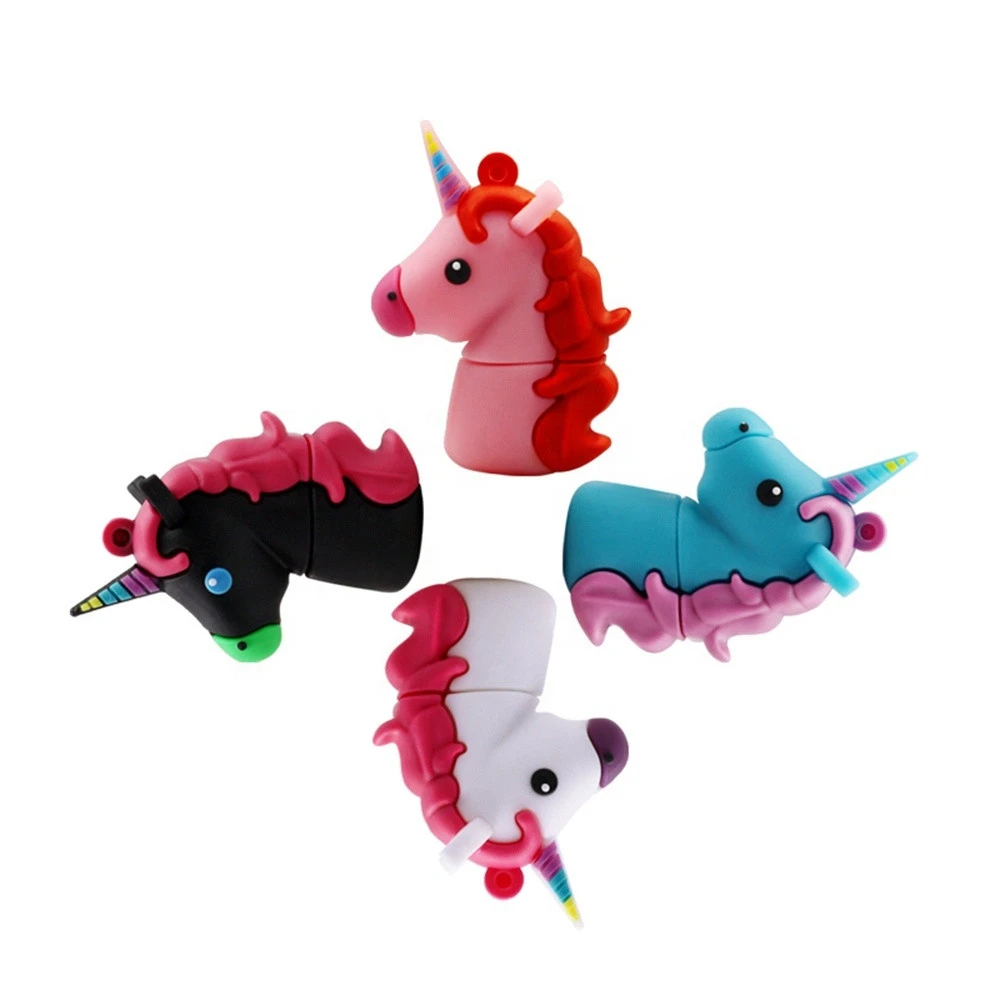 Милый флеш-накопитель 32 Гб 64 USB с единорогом 16 ГБ 8 4 карта памяти Флешка u-диск