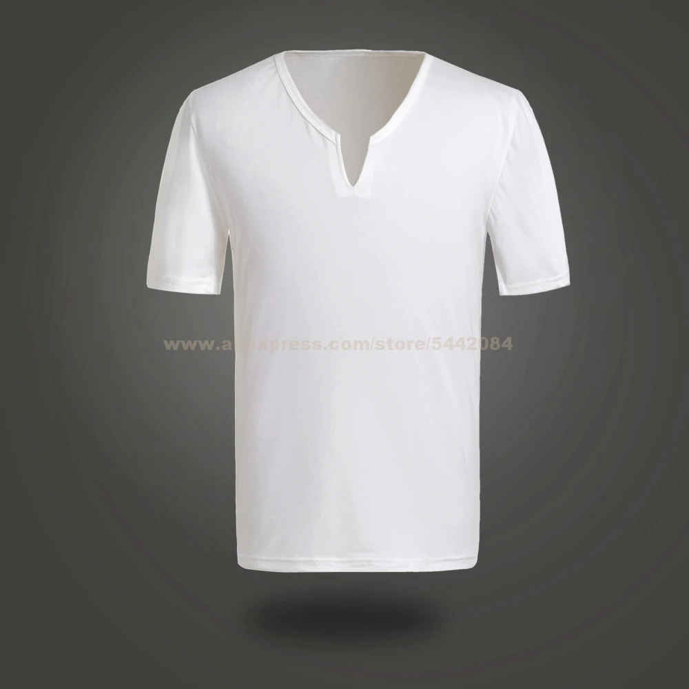 MJ Michael Jackson Billie Jean Preformance White V Collar T-shirt/VV T-shirt Party Costume Cosplay Prop Collection | Тематическая