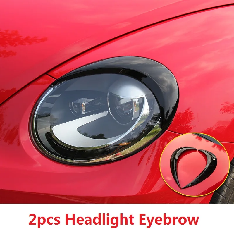 2 шт. декоративные наклейки для автомобильных фар Volkswagen Beetle 2012 2013 2014 2015 2016 2017