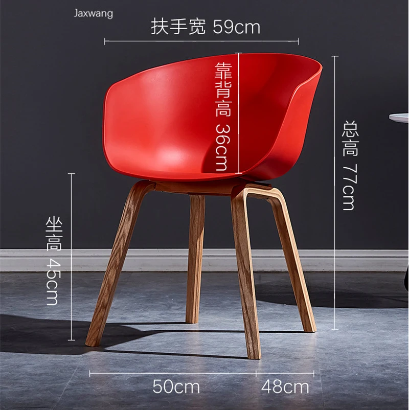 

Nordic Dining Chairs Kitchen Furniture Designer Fabric Armchair Household Modern Minimalist Casual Dining Chair Home Back Chair