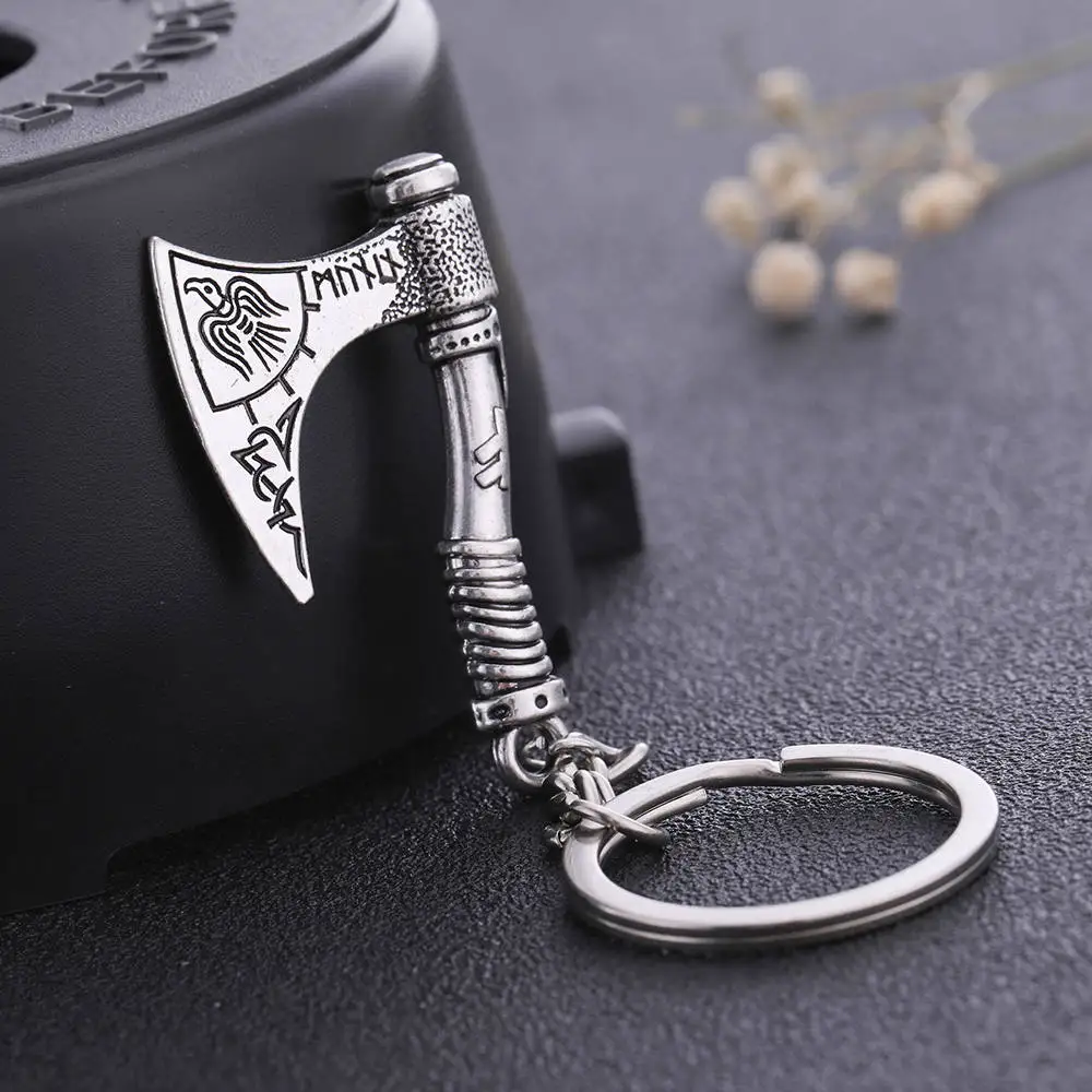 Teamer винтажная Valknut Triquetra подвеска в виде топора брелок античный Шарм брелок компас Кельтский Узел Wicca Viking ювелирные изделия для сумки - Цвет: 10