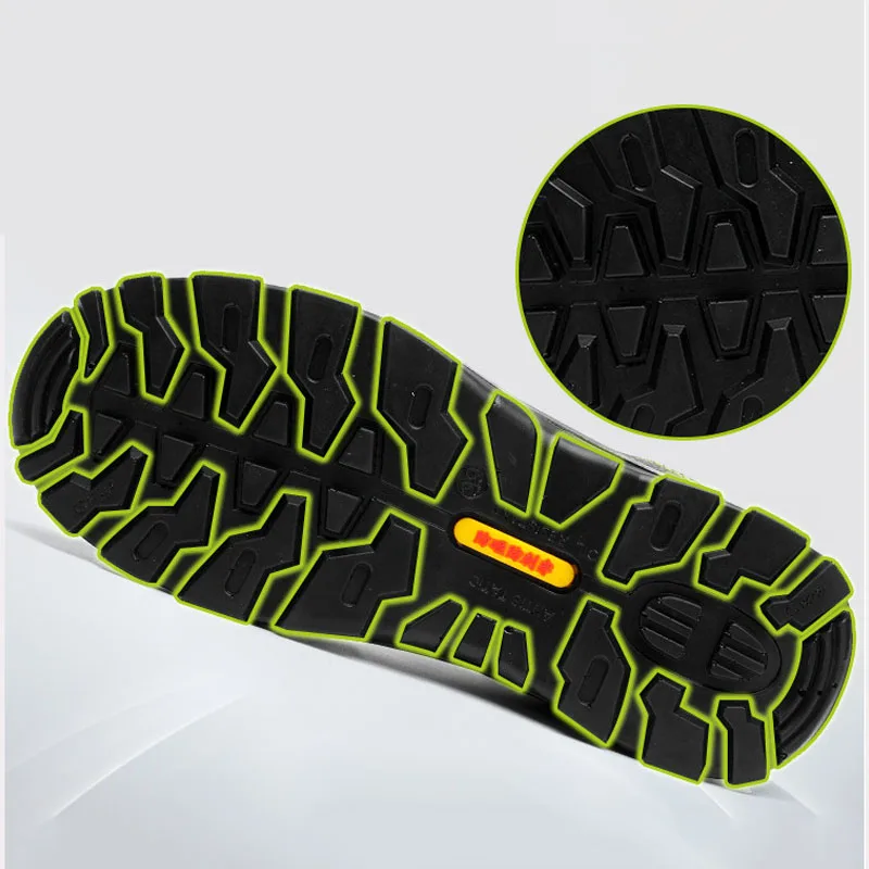 Зимние ботинки мужские защитная обувь нескользящие рабочие для пирсинга