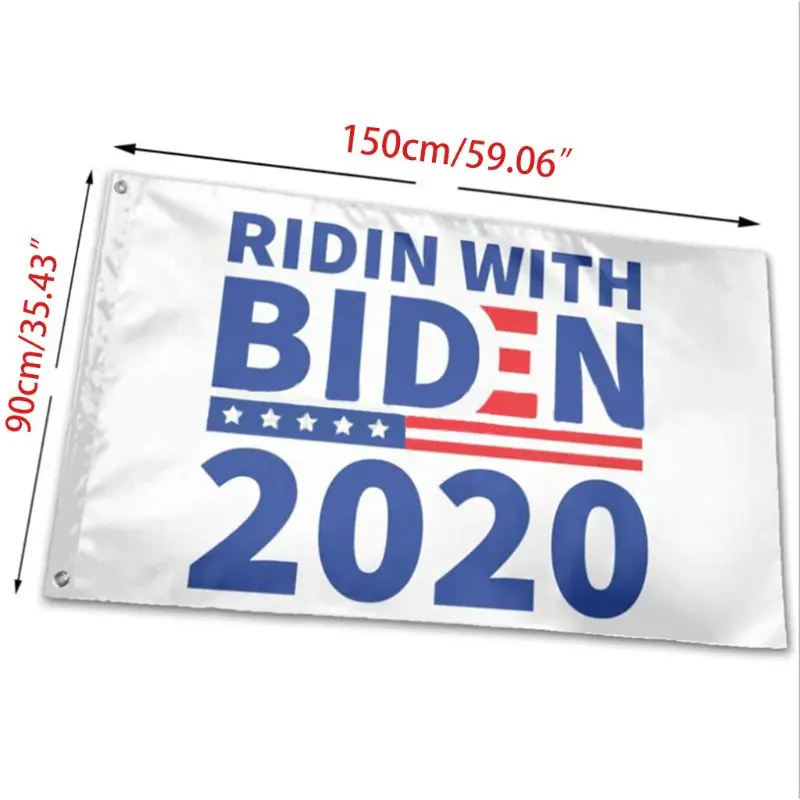 

90x150cm 2020 American President Electrion Flag Democrat Party Poster Sign Banner with Brass Grommets for Outdoor Indoor