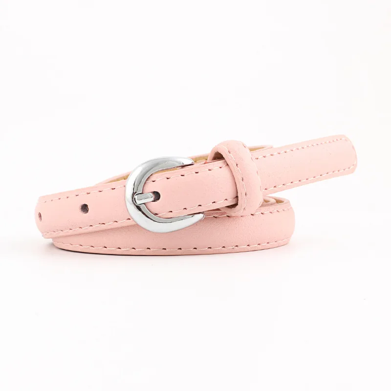 Новинка 2019 тонкий кожаный ремень Дизайнерский Модный пояс Женский Повседневный