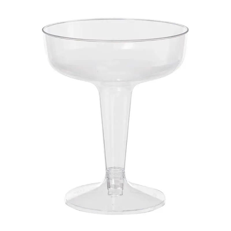 2022 New Plastic Champagne Flutes Disposable - 6Pcs Clear Glasses for Parties Glitter Cup |