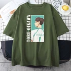 Футболка Haikyuu Oikawa женская с принтом, свободная рубашка с коротким рукавом, топ оверсайз в стиле хип-хоп с круглым вырезом, уличная одежда, на лето