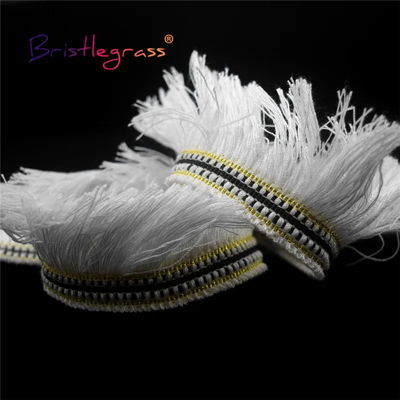 BRISTLEGRASS 1 ярд 2 &quot50 мм Плетеный отделкой из кружева кроше макраме кисточкой лента с