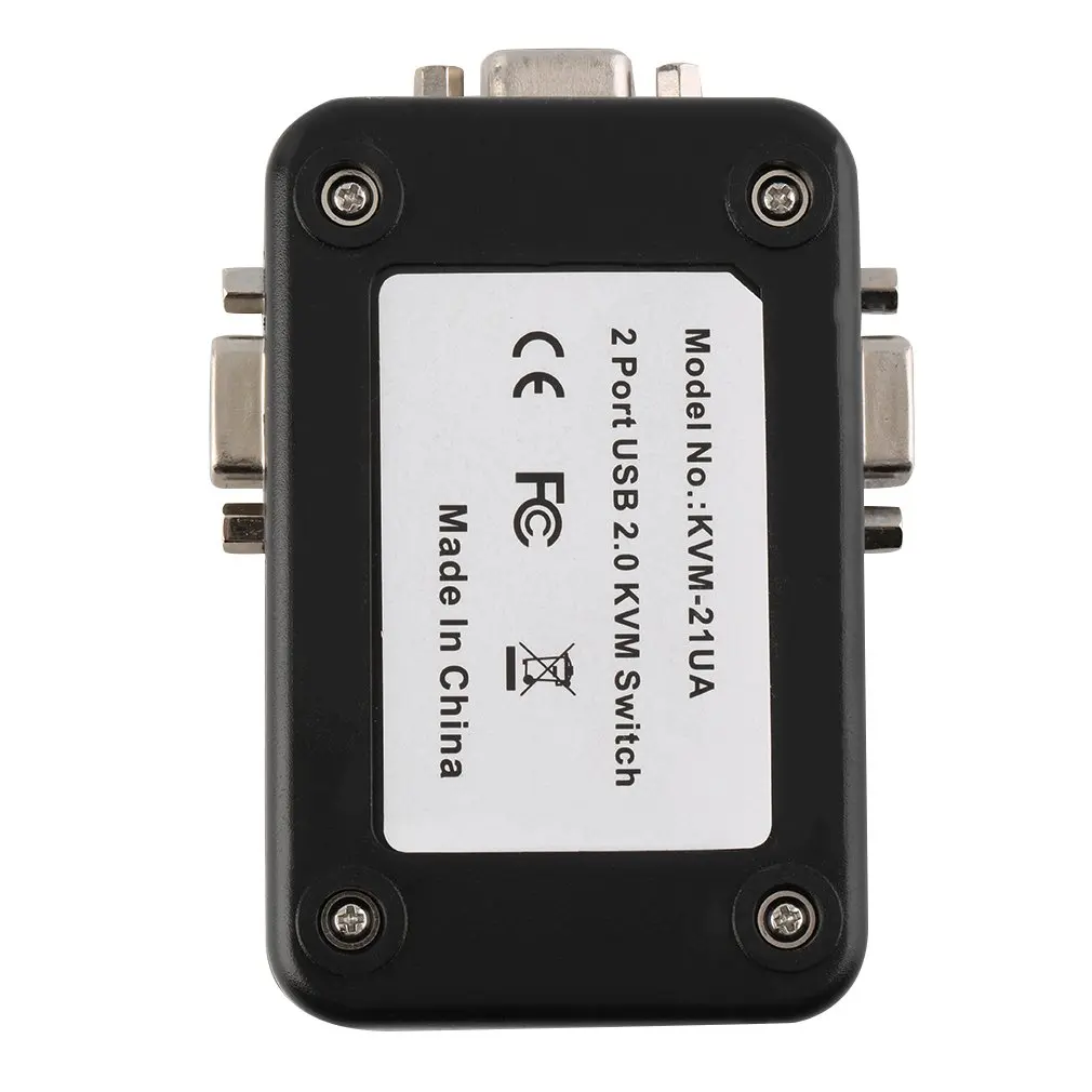 2 порта USB 0 VGA/SVGA KVM коммутационная коробка для совместного использования монитора