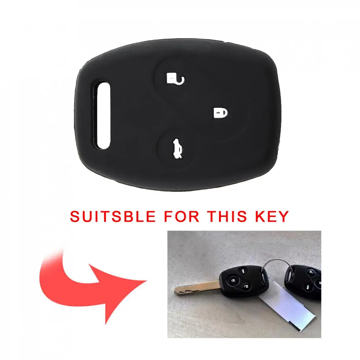 Силиконовая прямая пластина чехол для автомобильного ключа защитный держатель