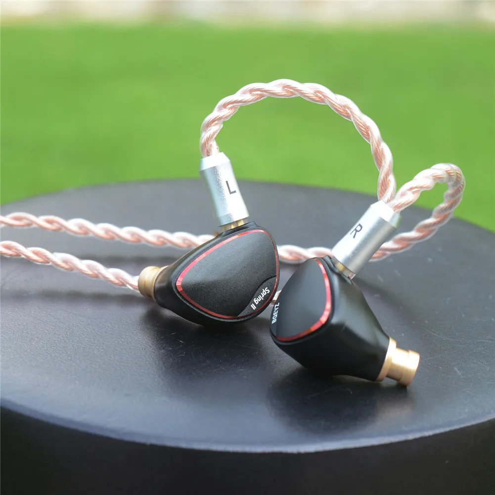 BQEYZ Spring2 наушники с тройной гибридной системой 1BA 1DD пьезоэлектрический IEM HiFi