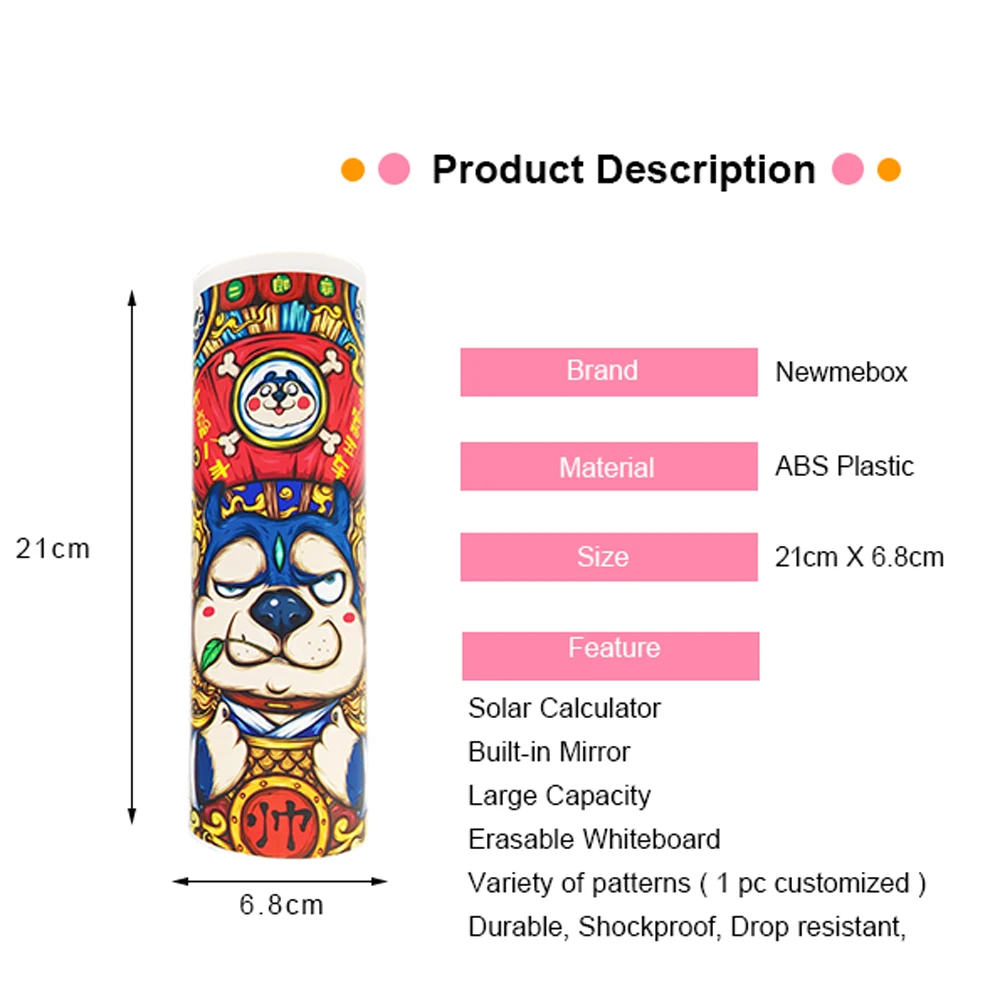 Разноцветный чехол для карандашей в виде собаки и рыбы коробка ручек с