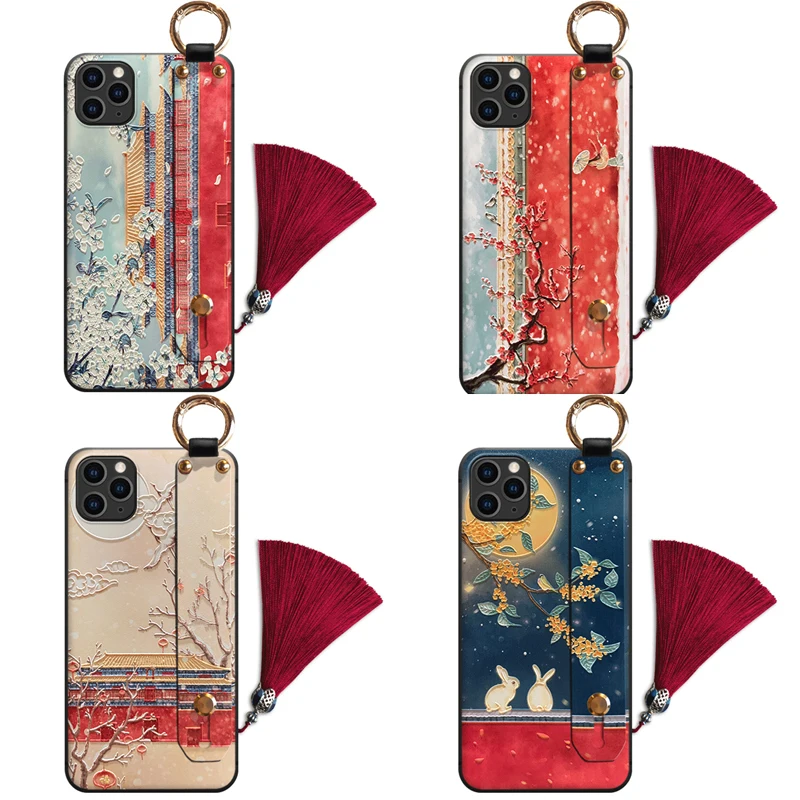 Красивые ночные 3D телефона с тиснением и изображением чехол для iPhone X XS XR 11 12Pro