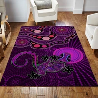 aboriginal purple the lizard and the sun australia indigenous rug non slip mat dining room living room soft bedroom carpet