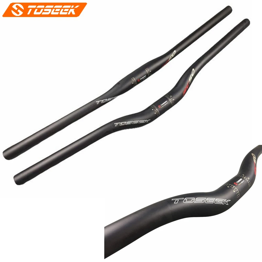 TOSEEK SC50 руль для велосипеда MTB велоспорта полностью углеродный UD матовый Запчасти