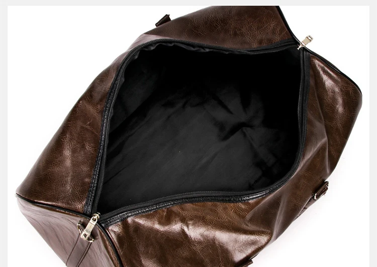

Chuwanglin Vintage Travel Bag Women Soft Pu Leather Duffel Bag Fashion Casual Men Sports Fitness Large-capacity Handbag F90104