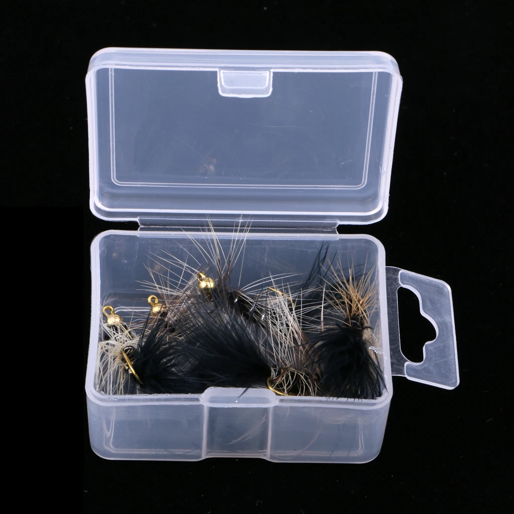 

5Pcs Simulation Flies Brass Head Flies for Bass Salmon Fly Fishing 4cm