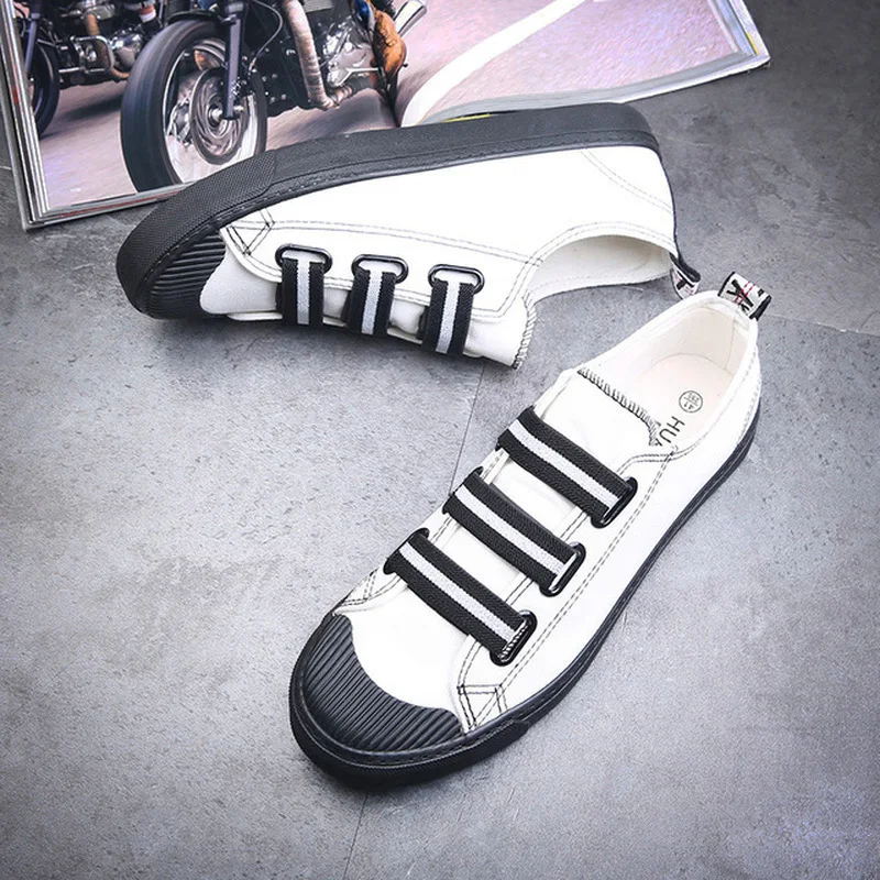 Мужская обувь модные кроссовки повседневная парусиновая Вулканизированная