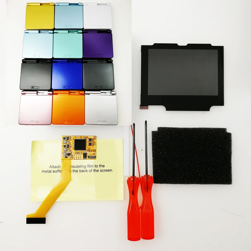 Горячая Распродажа IPS экран с предварительно отрезанным корпусом для Gameboy GBA SP LCD V2