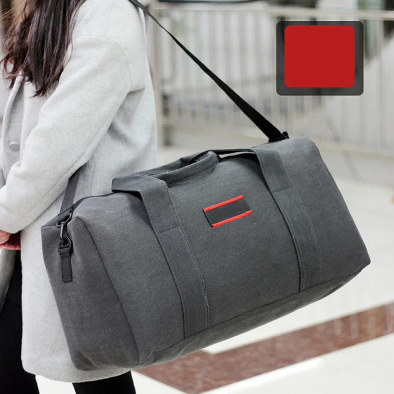 Мужская Холщовая Сумка FONTO портативная Простая Дорожная сумка через плечо