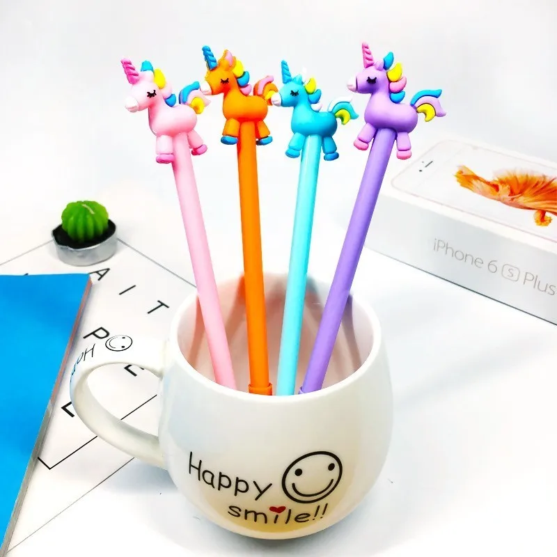 Гелевые ручки 1 шт. корейский мультяшный креативный стиль радуга троянь