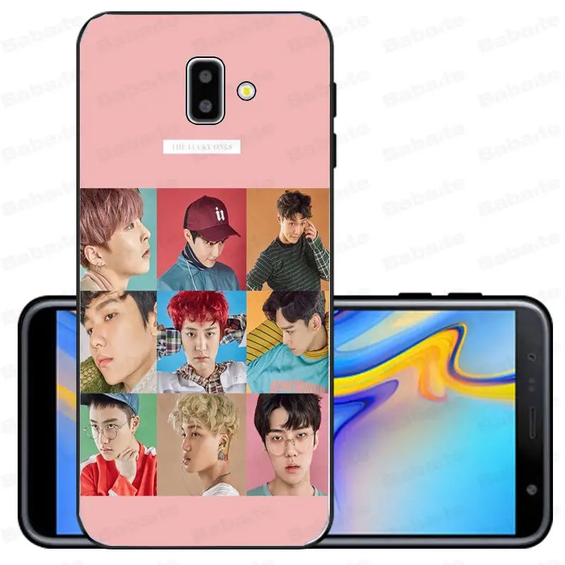 Мягкий силиконовый черный чехол для телефона Park Chanyeol EXO Star KPOP LUCKY ONE samsung Galaxy j6 plus A6