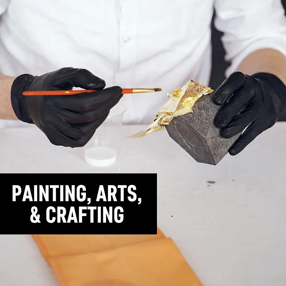 100 шт. нитриловые водонепроницаемые перчатки|Кухонные одноразовые перчатки| |